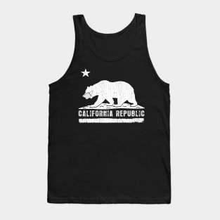 California Bear with Face Mask Tank Top